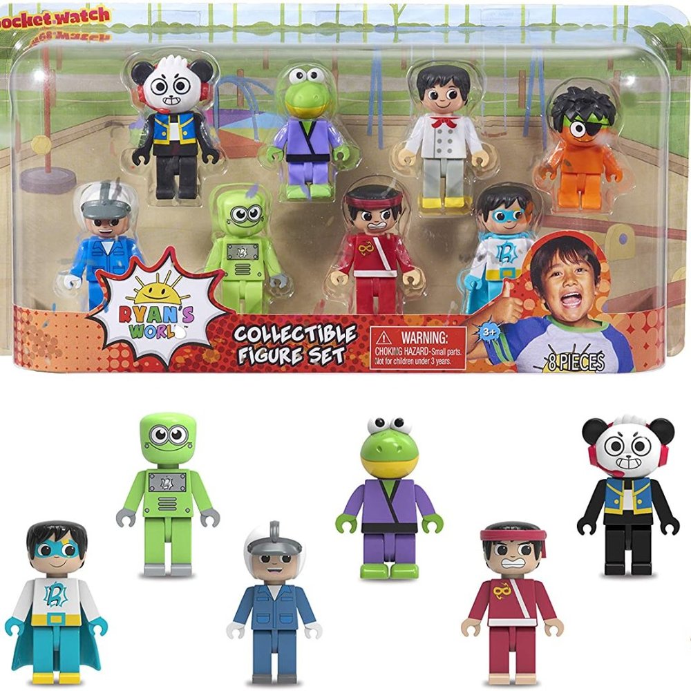 Ryan's World 8-Piece Collectible Figure Set